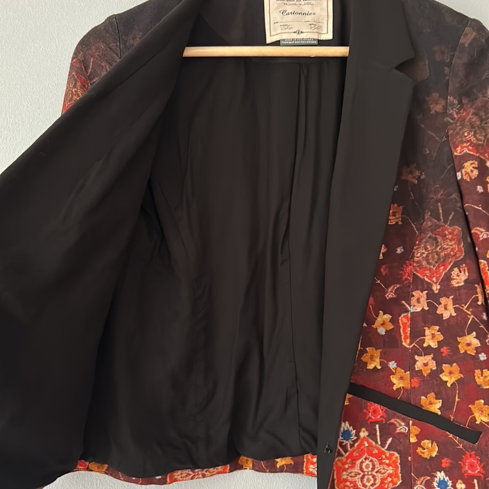 Anthropologie • Cartonnier Telluride Three Quarter Sleeves Ombré Blazer Size 6P - Picture 7 of 17